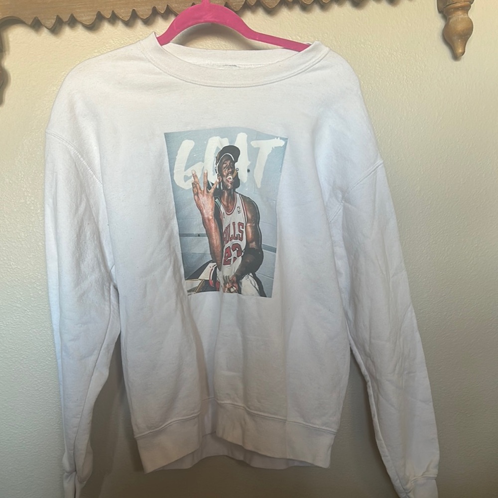 Classic White Crew Neck Sweater
